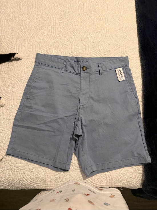 Old Navy Other - NWT Old Navy Men's Dusty Blue Flat-Front Chino Shorts (Built in Flex)